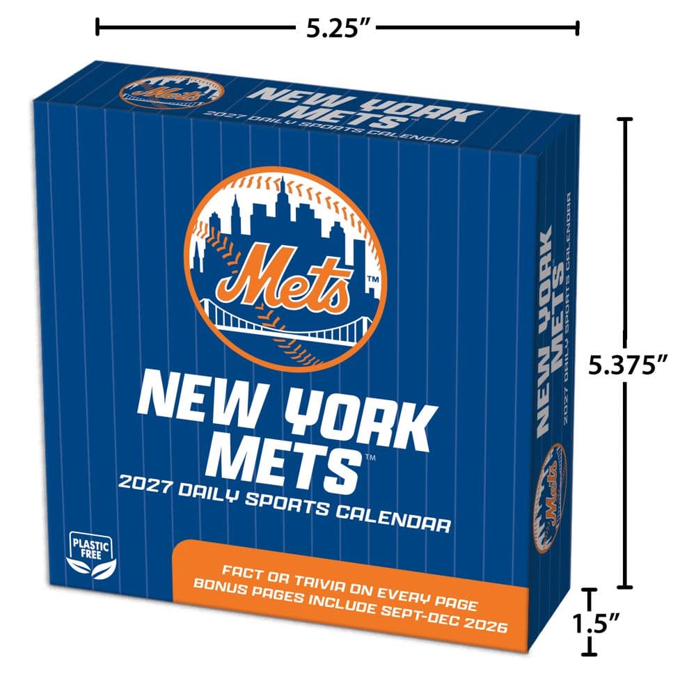 MLB New York Mets 2027 Desk Calendar Fifth Alternate Image