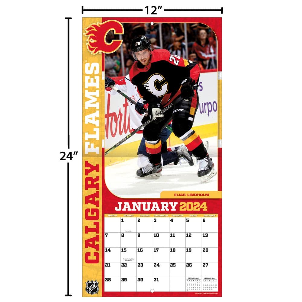 Calgary Flames 2024 Wall Calendar