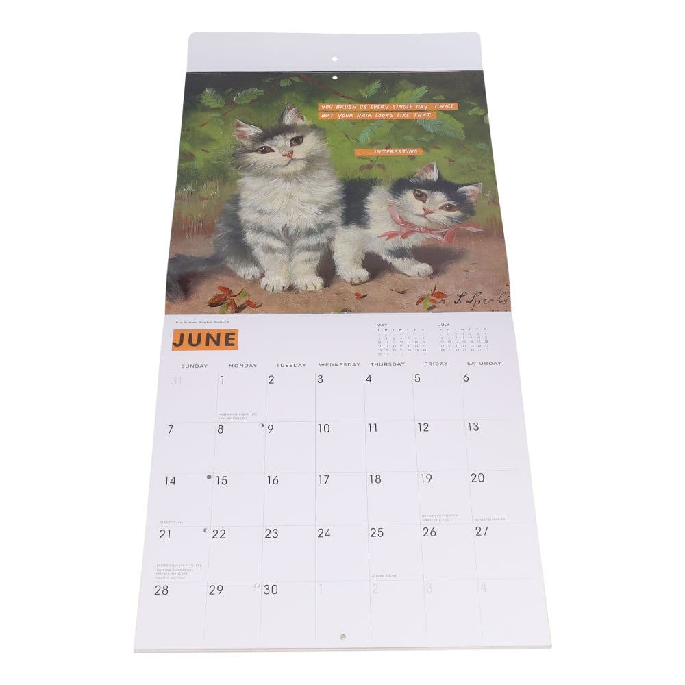 Cat People to Judge in Art and Life 2026 Wall Calendar First Alternate Image