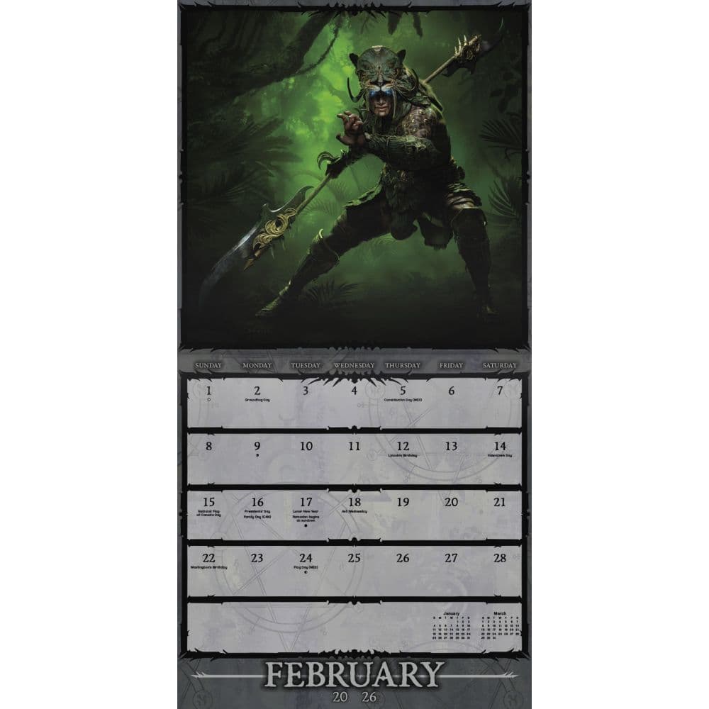Diablo 4 2026 Wall Calendar Third Alternate Image