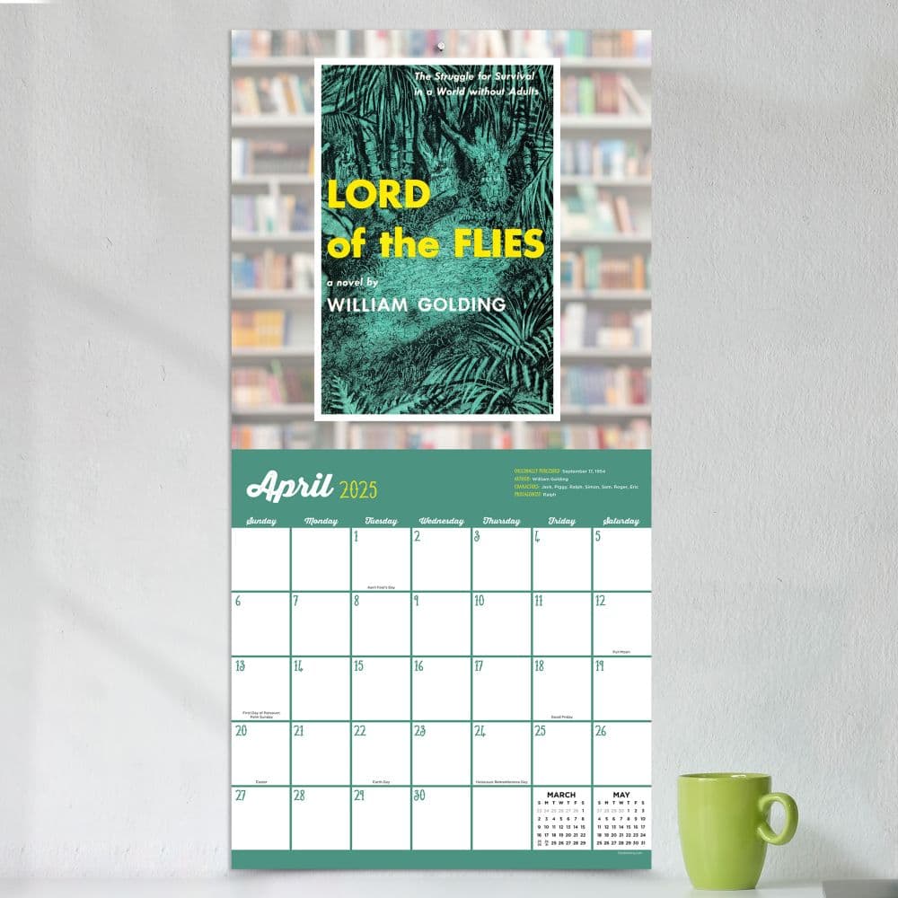 Banned Book Club 2025 Wall Calendar Lord of the Flies