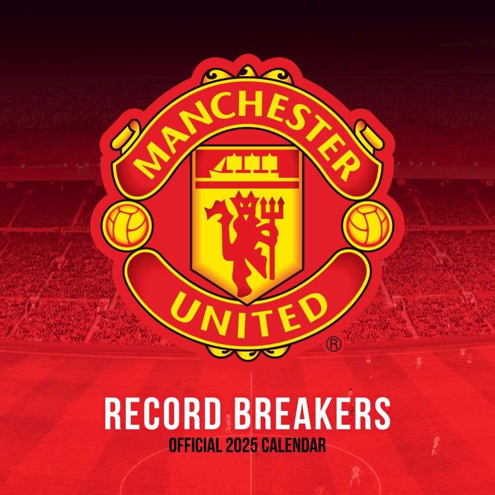 Manchester United 2025 Wall Calendar Main Product Image