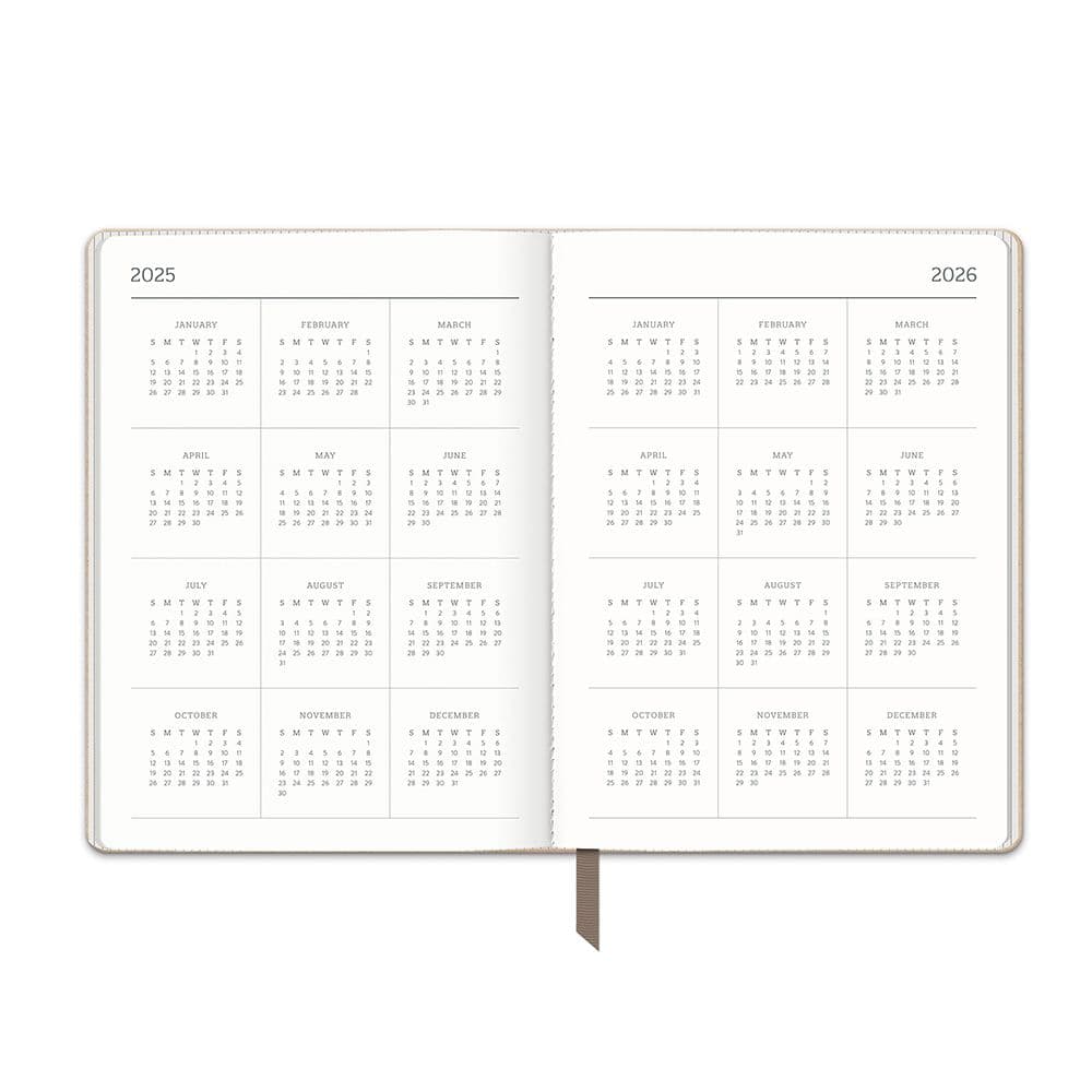 Dots on Mocha Brown Textured 2026 Planner Second Alternate Image