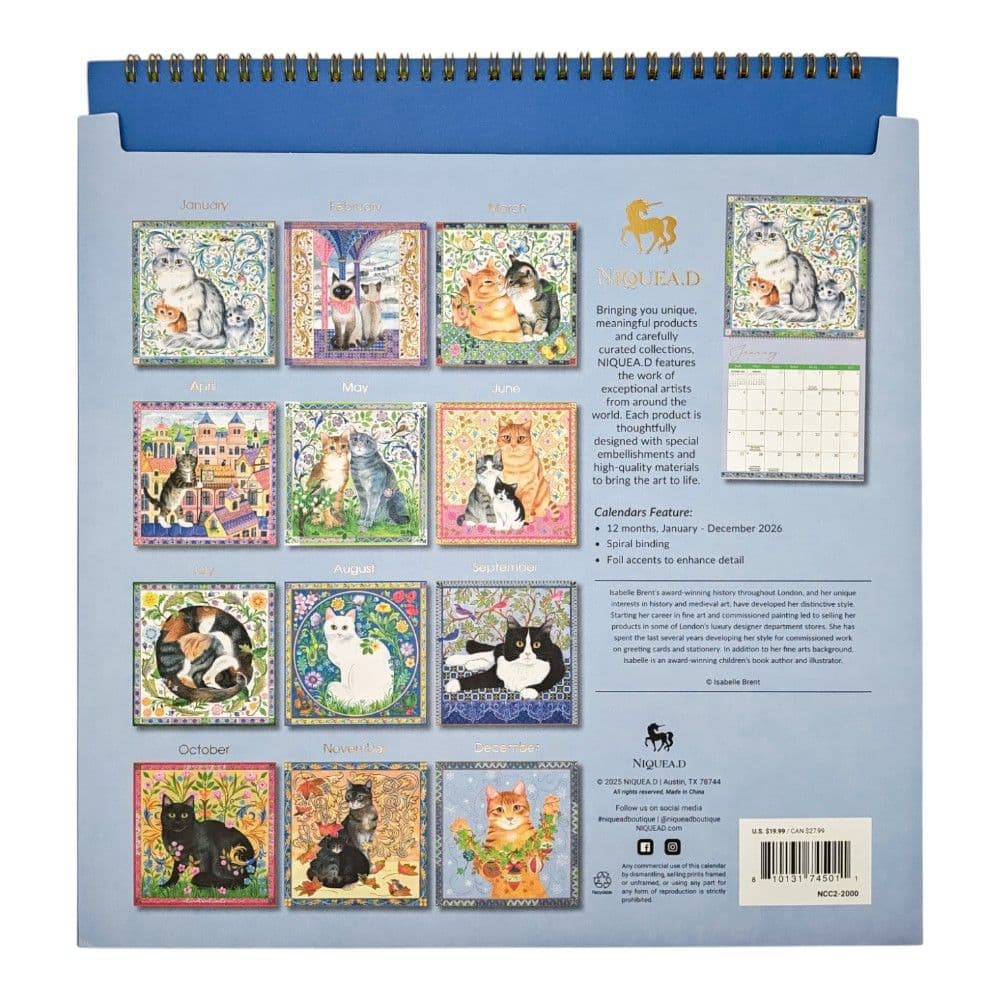 Loving Cats 2026 Spiral Wall Calendar First Alternate Image