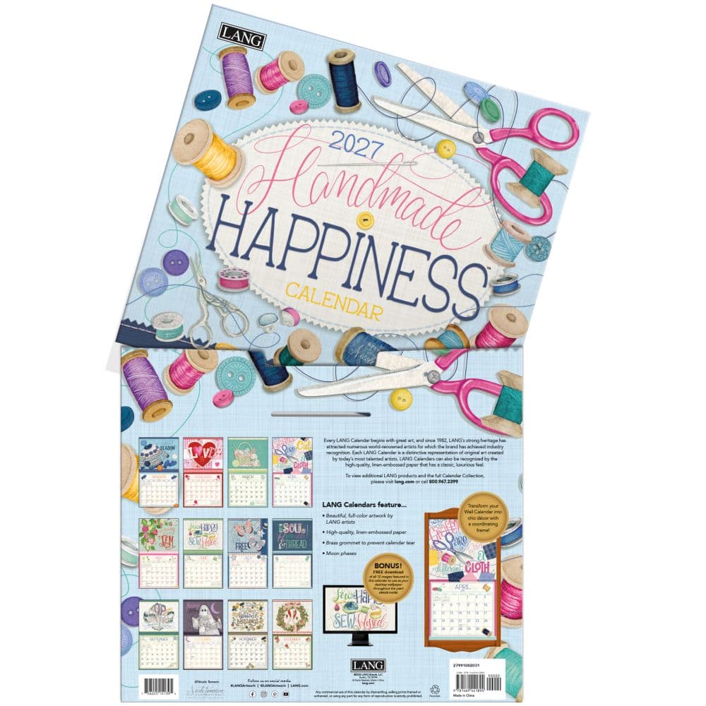 Handmade Happiness 2027 Wall Calendar by Nicole Tamarin Fourth Alternate Image