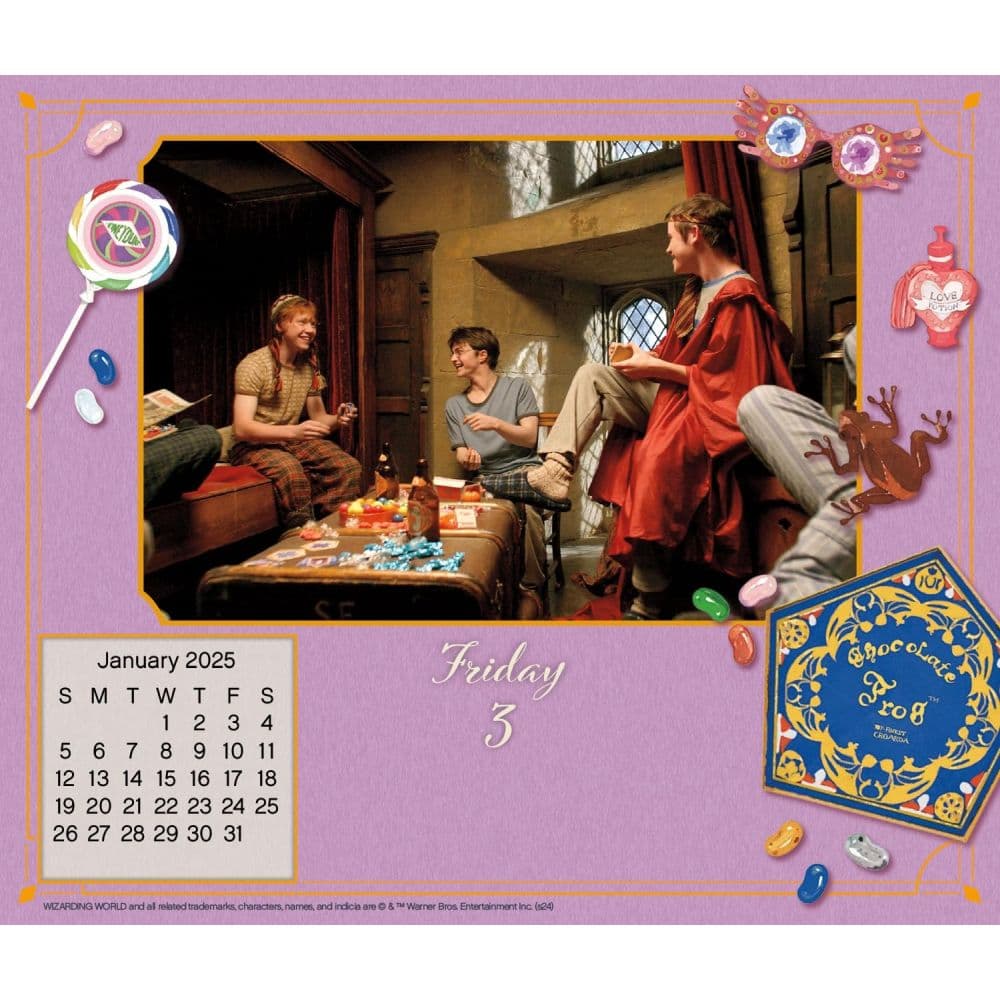 Harry Potter 2025 Desk Calendar Fourth Alternate Image