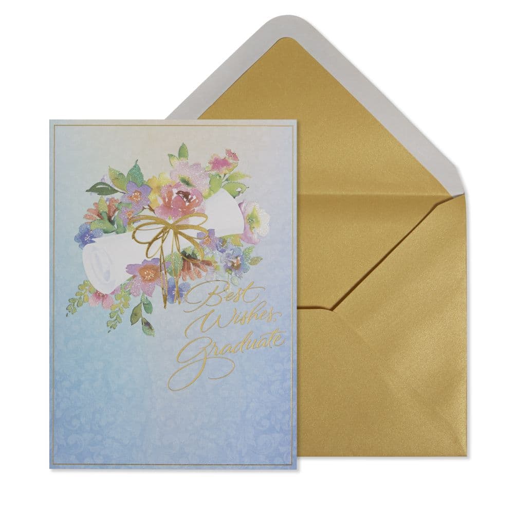 image Femme Diploma and Flowers Graduation Card Main Product Image width=&quot;1000&quot; height=&quot;1000&quot;