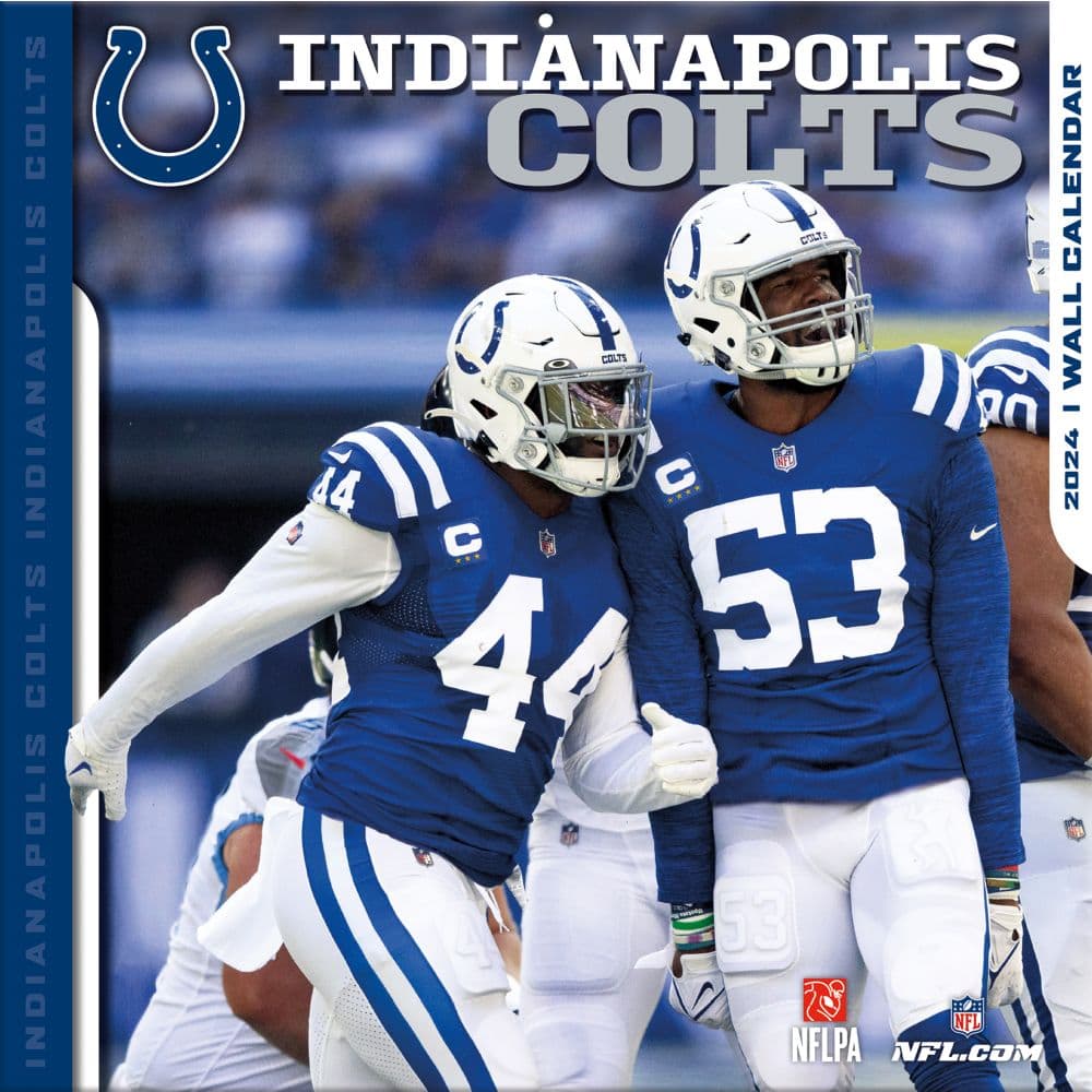 Indianapolis Colts 2024 Wall Calendar Main Product Image width=&quot;1000&quot; height=&quot;1000&quot;