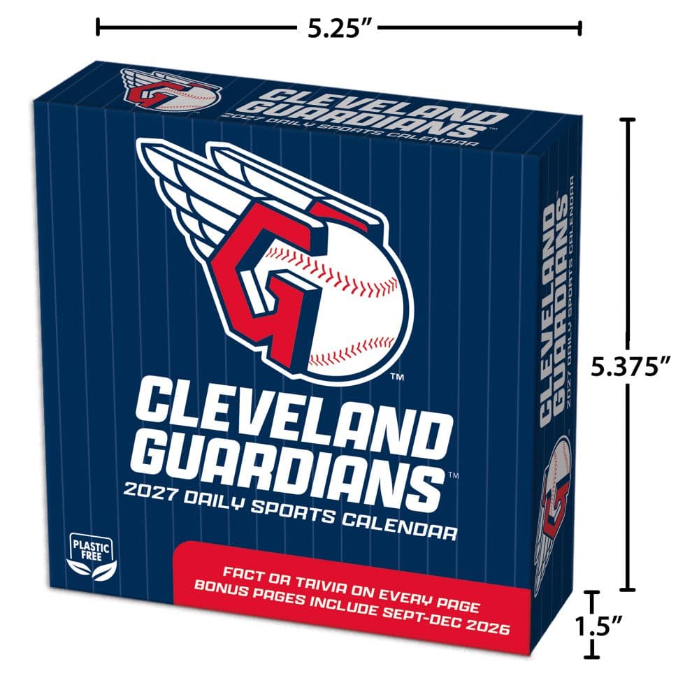 MLB Cleveland Guardians 2027 Desk Calendar Fifth Alternate Image