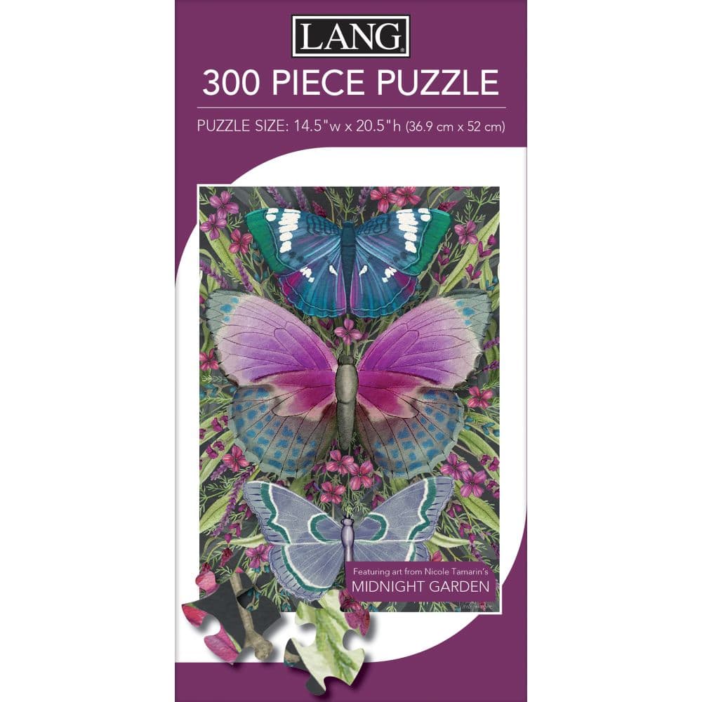 Midnight Garden Butterflies 300 Piece Puzzle First Alternate Image