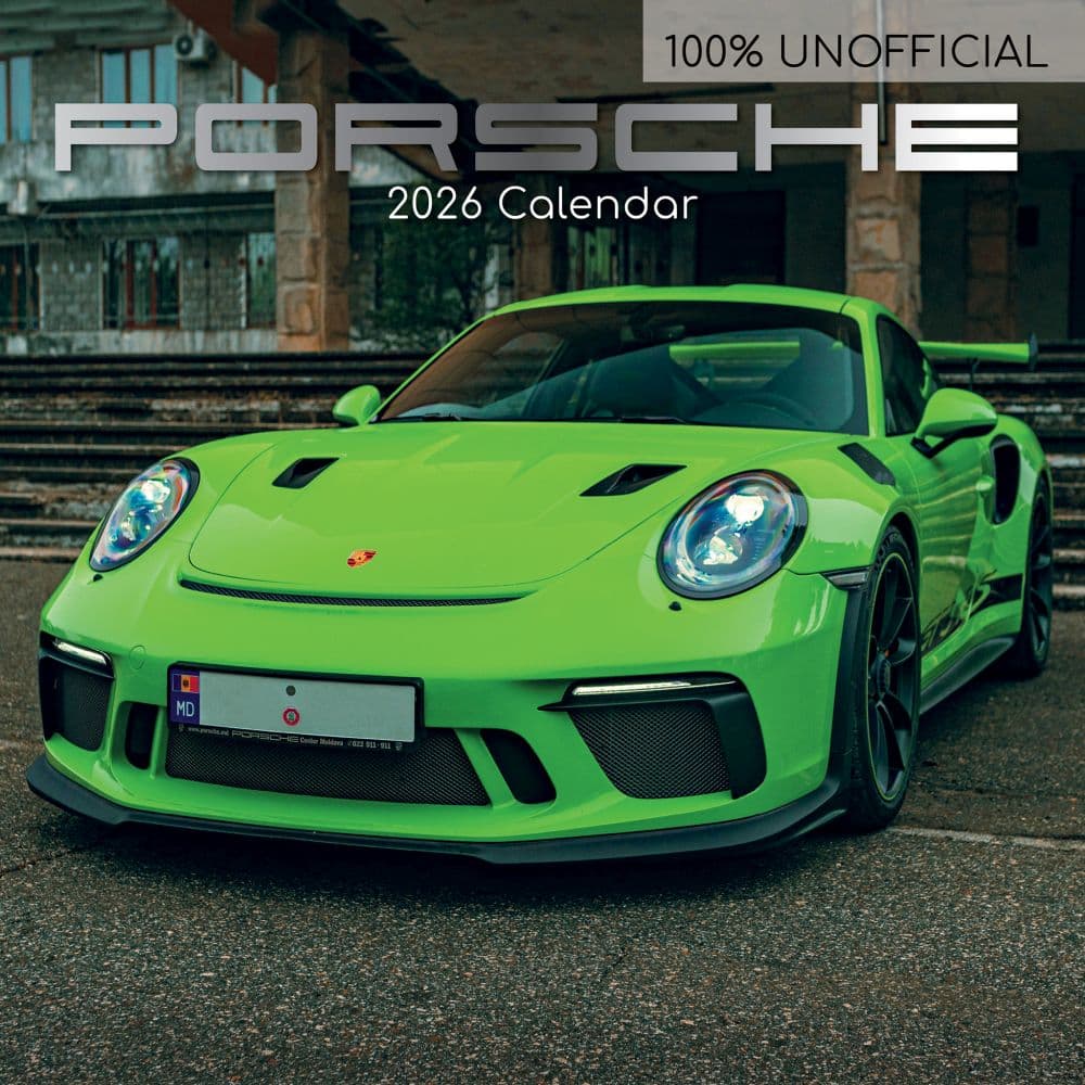 Porsche 2026 Wall Calendar - Calendars.com