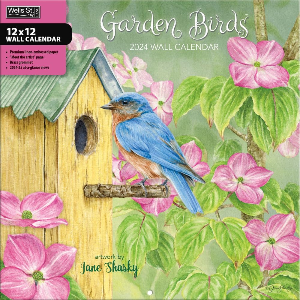 Garden Birds 2024 Wall Calendar