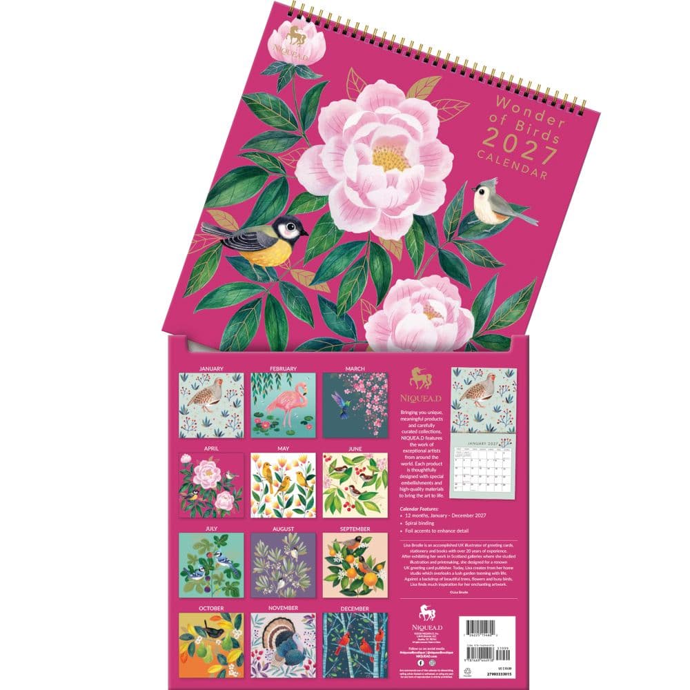 Wonder of Birds 2027 Spiral Wall Calendar Fifth Alternate Image