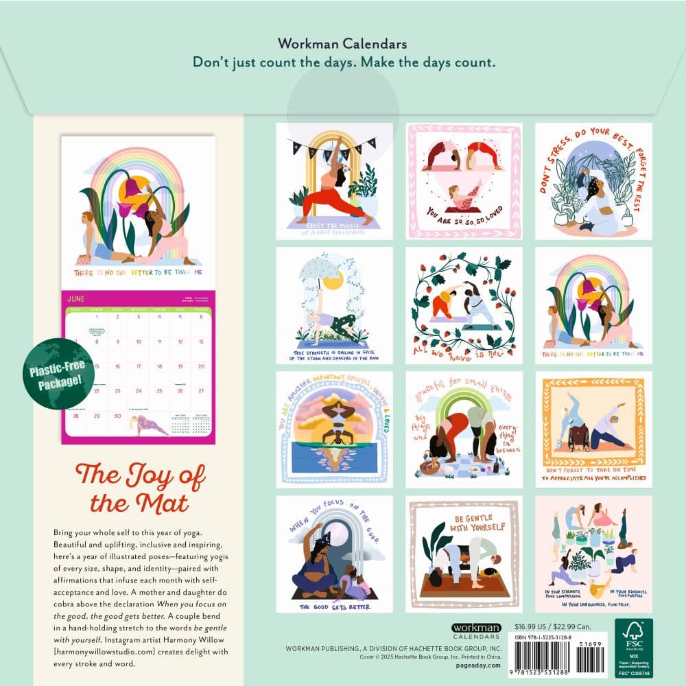 Yoga Is My Happy Place 2026 Wall Calendar First Alternate Image