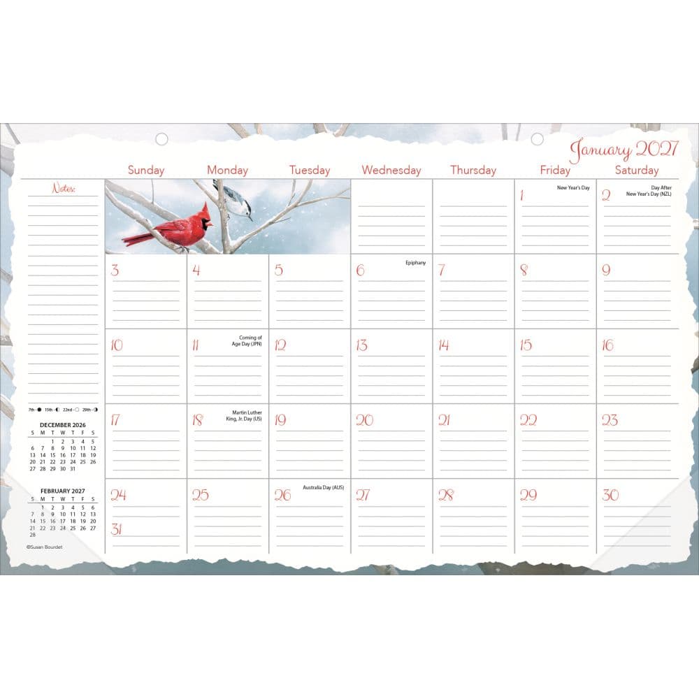 Songbirds 2027 Desk Pad by Susan Winget First Alternate Image