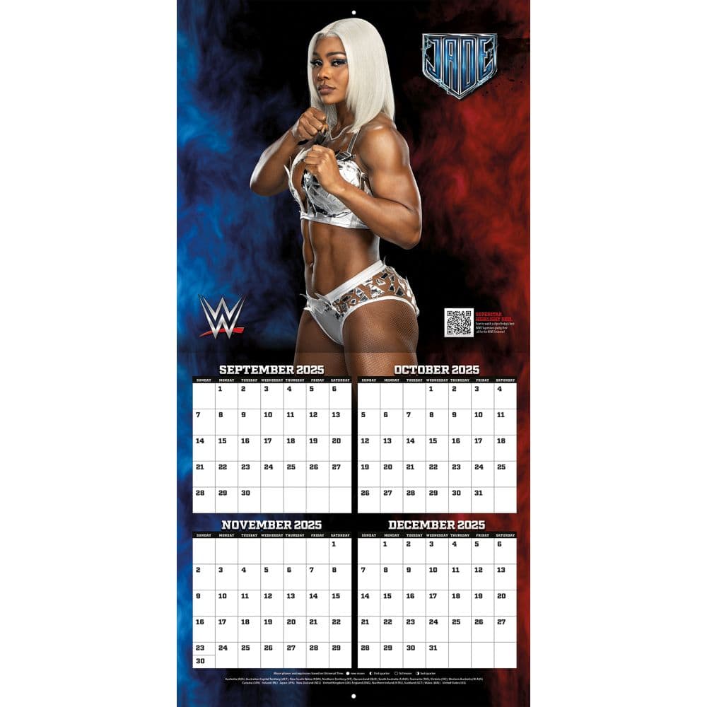 WWE Superstars 2026 Mini Wall Calendar Second Alternate Image