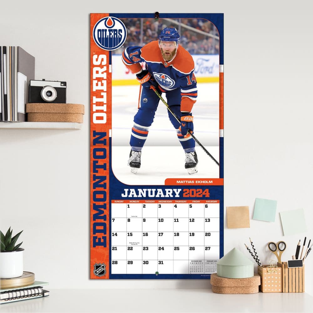 Edmonton Oilers 2025 Wall Calendar