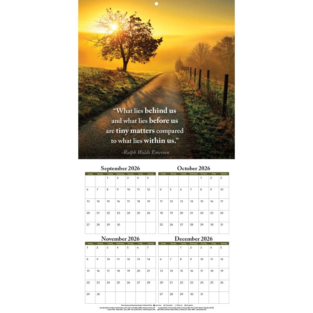 Pathways Photo 2027 Mini Wall Calendar Second Alternate Image