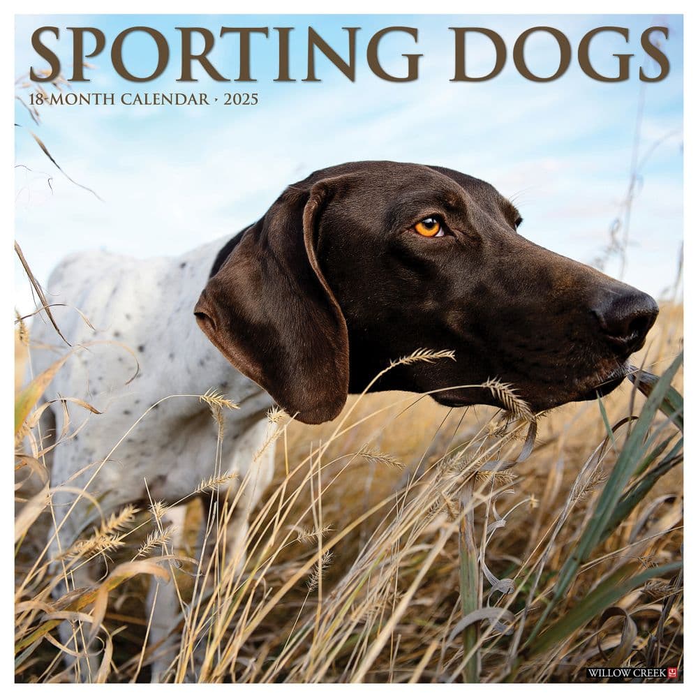 Sporting Dogs 2025 Wall Calendar Main Image