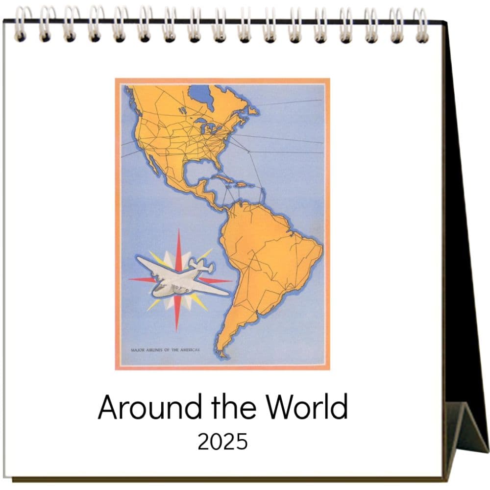 Around the World 2025 Easel Desk Calendar Main Image