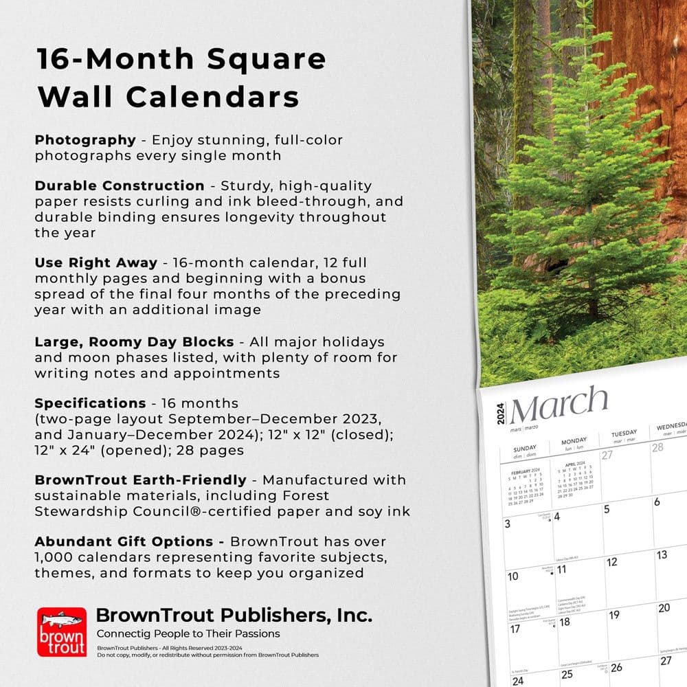 California National Parks 2024 Wall Calendar Fourth Alternate  Image width=&quot;1000&quot; height=&quot;1000&quot;