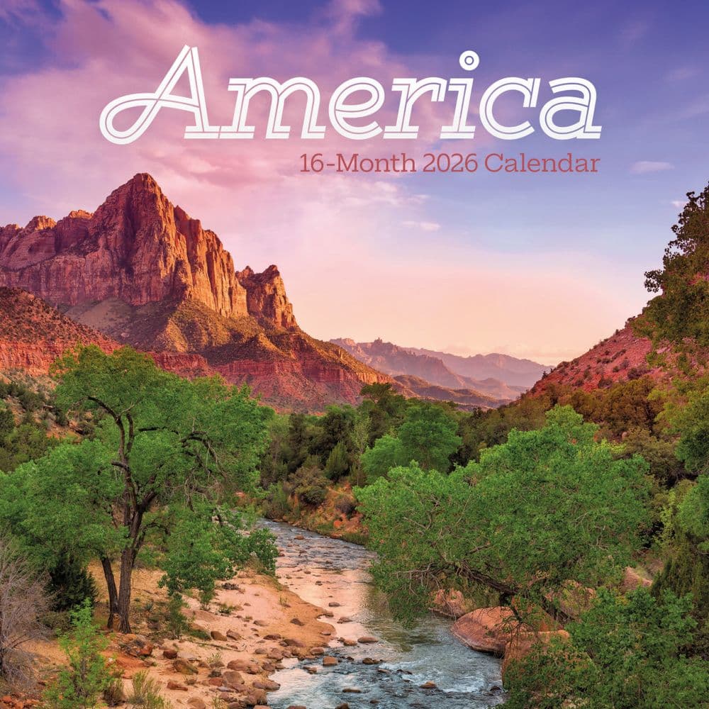 America 2026 Mini Wall Calendar  Main Image