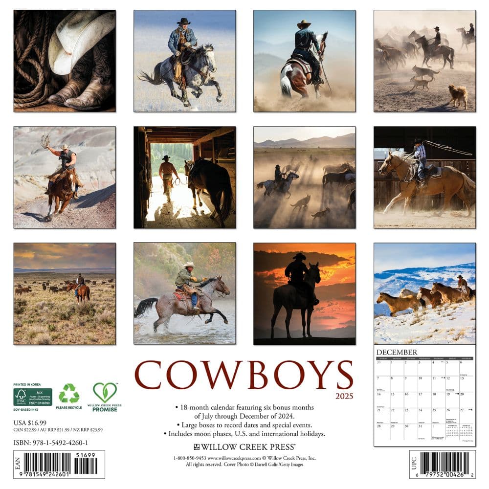 Cowboys 2025 Wall Calendar First Alternate Image width=&quot;1000&quot; height=&quot;1000&quot;