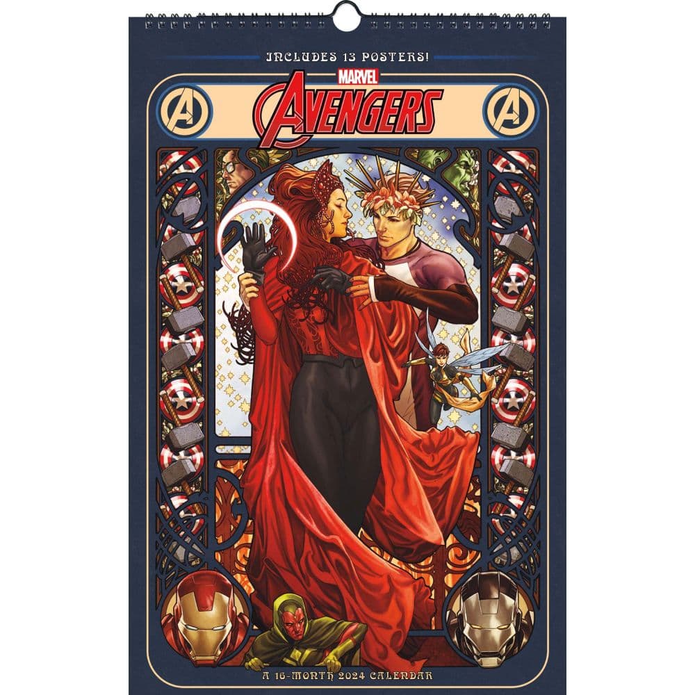 Marvel Avengers Poster 2024 Wall Calendar