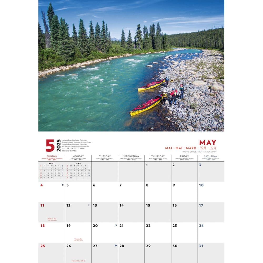 Canada Multi Language 2025 Wall Calendar Third Alternate Image