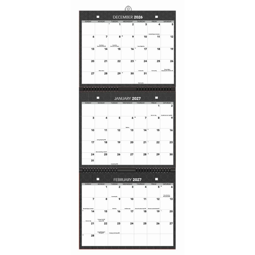 Office Tri View 2027 Wall Calendar Third Alternate Image