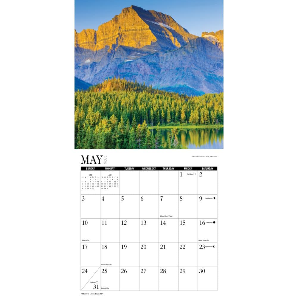 Americas National Parks and Forests 2026 Wall Calendar Second Alternate Image