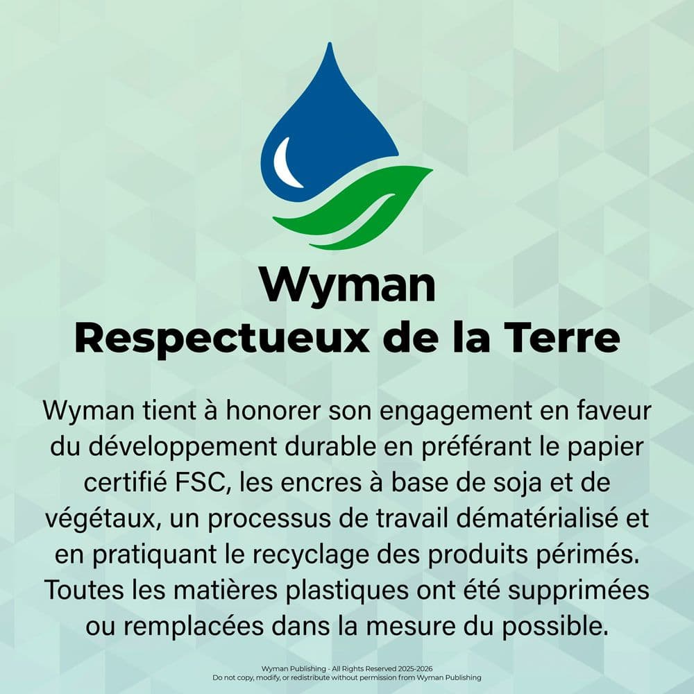 Quebec Double 2026 Easel Desk Calendar French Seventh Alternate Image