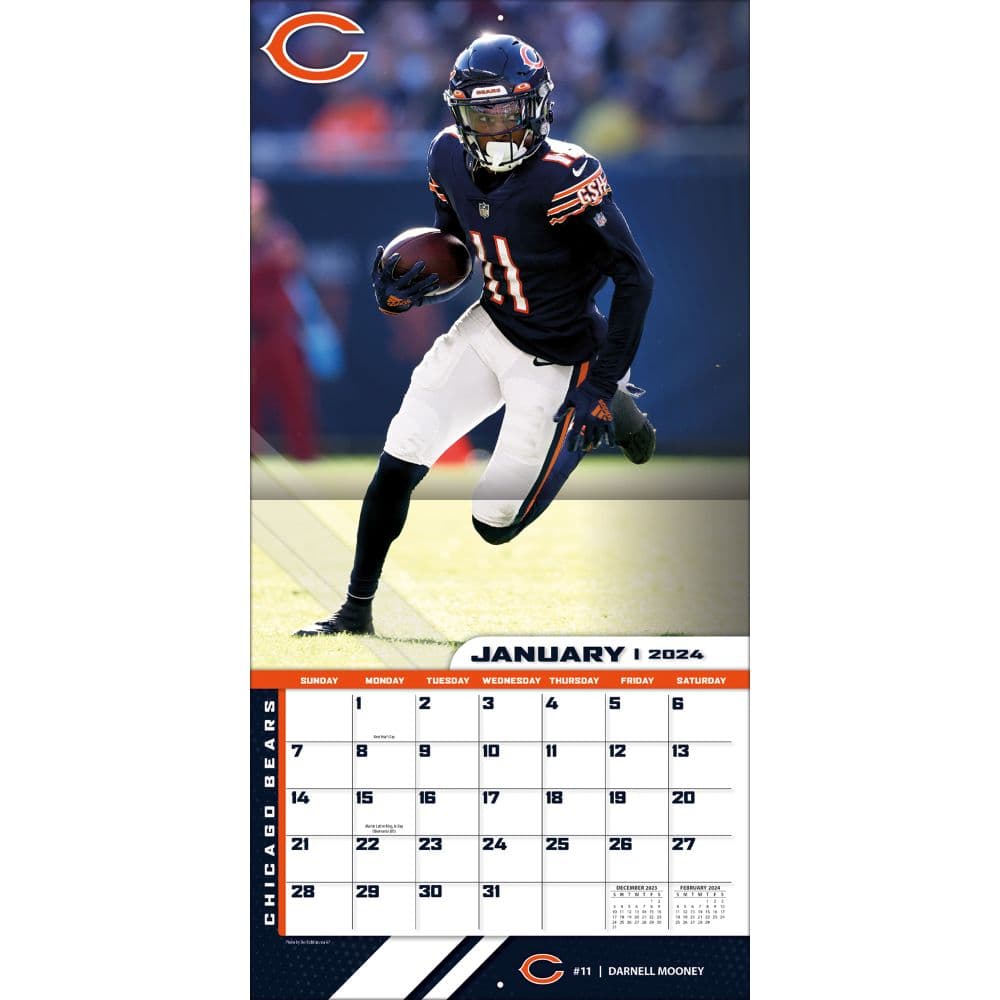 Chicago Bears 2024 Mini Wall Calendar