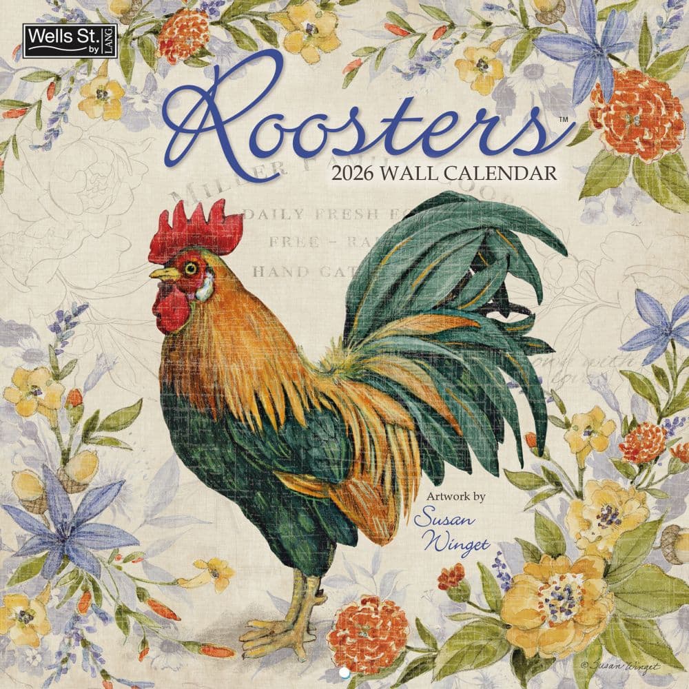Roosters 2026 Wall Calendar_Main Image