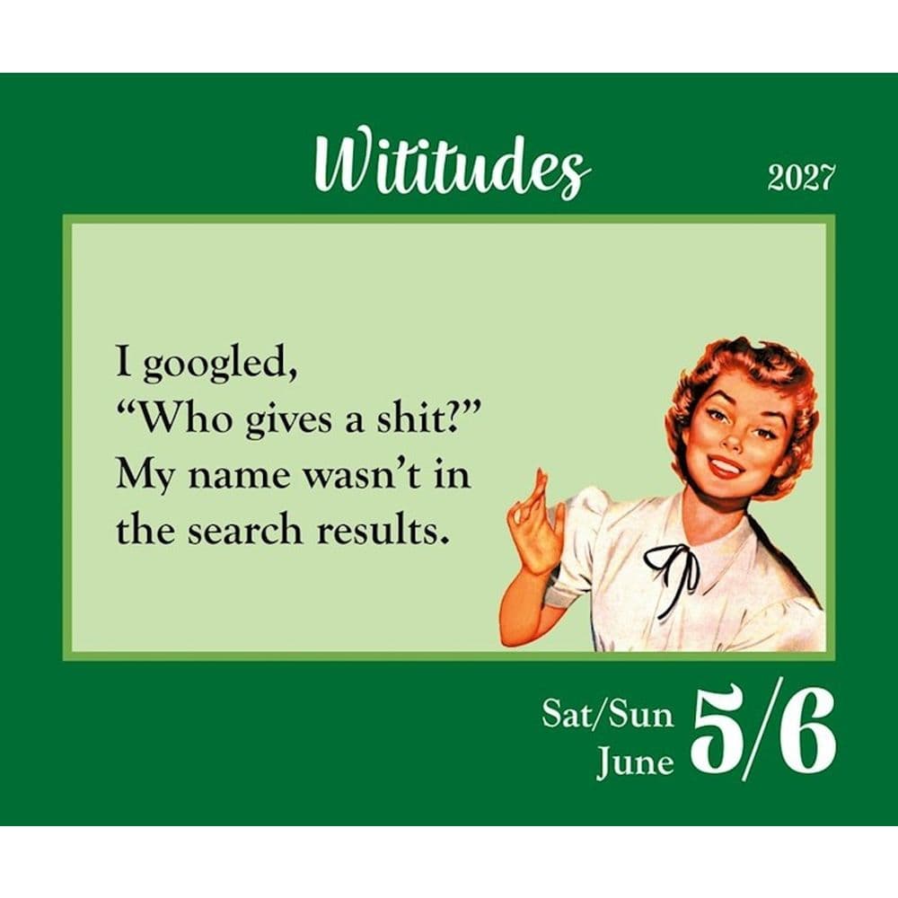 Wititudes 2027 Desk Calendar Fifth Alternate Image
