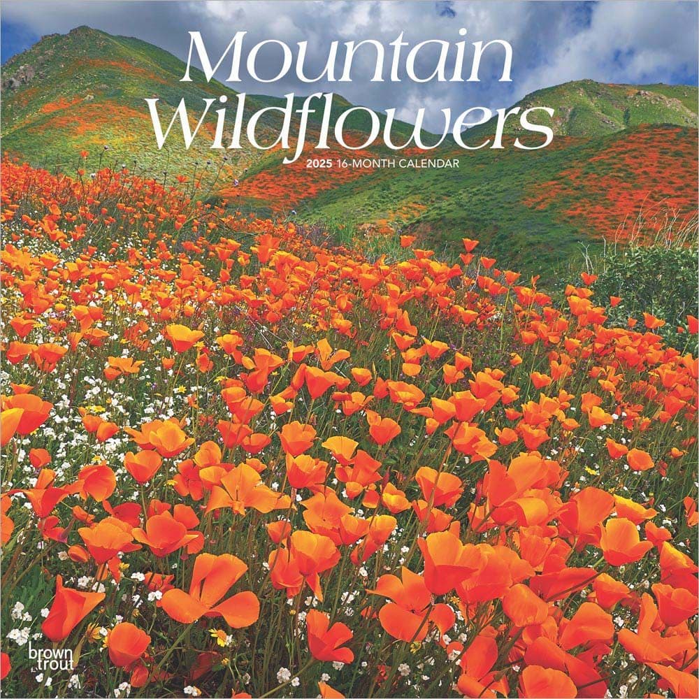 Mountain Wildflowers 2025 Wall Calendar