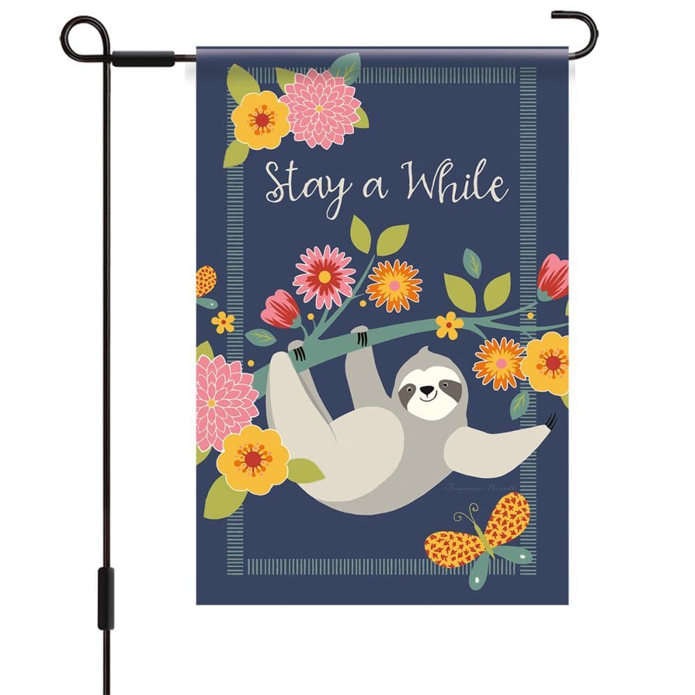 Lets Hang Mini Garden Flag by Suzanne Nicoll