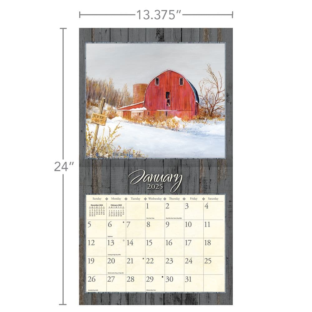 On the Farm by Bill Zierke 2025 Wall Calendar Sixth Alternate Image width=&quot;1000&quot; height=&quot;1000&quot;