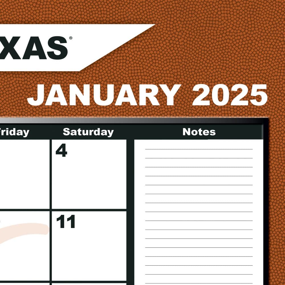 COL Texas Longhorns 2025 Desk Pad Third Alternate Image width="1000" height="1000"