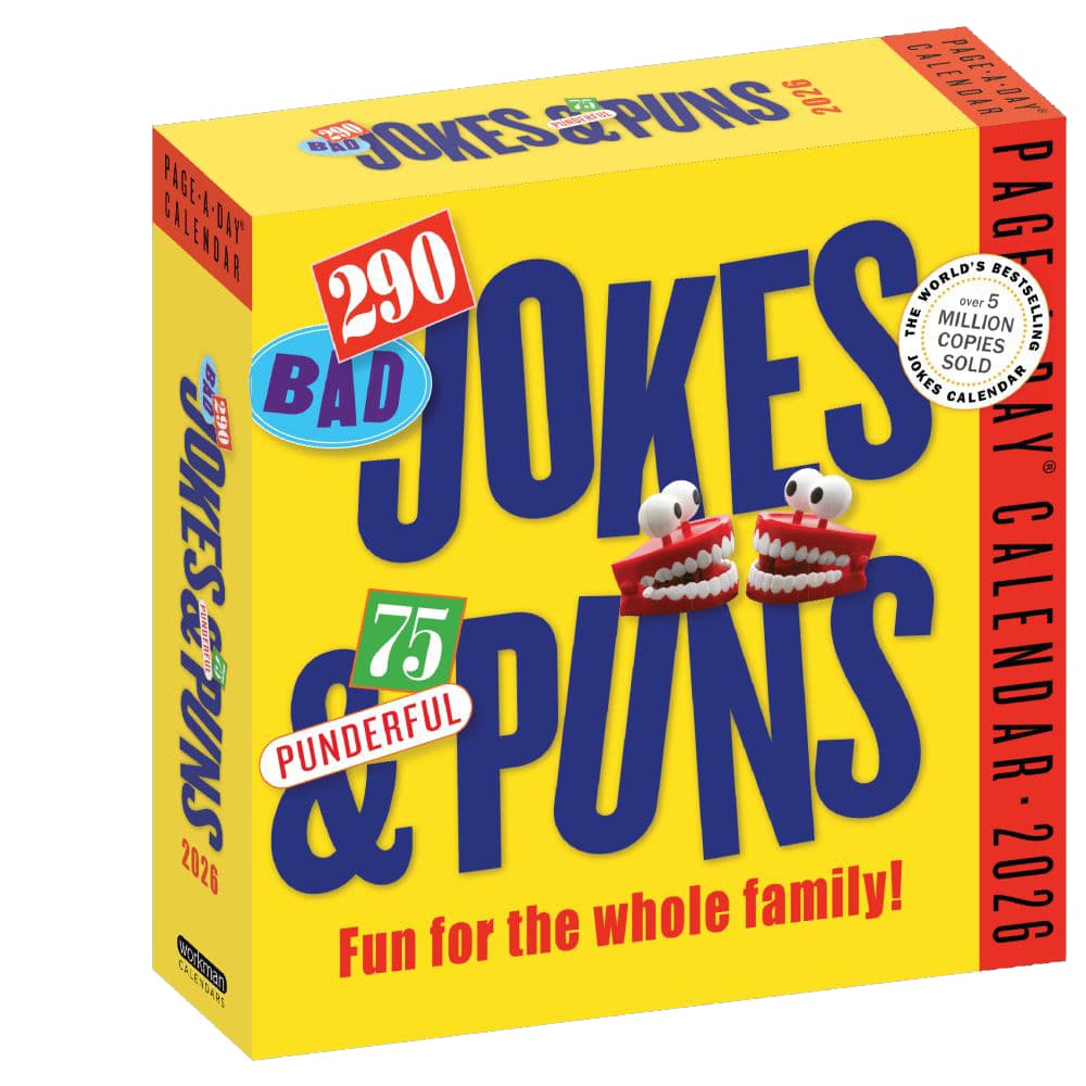 Jokes Puns and Riddles 2026 Desk Calendar Main Product Image
