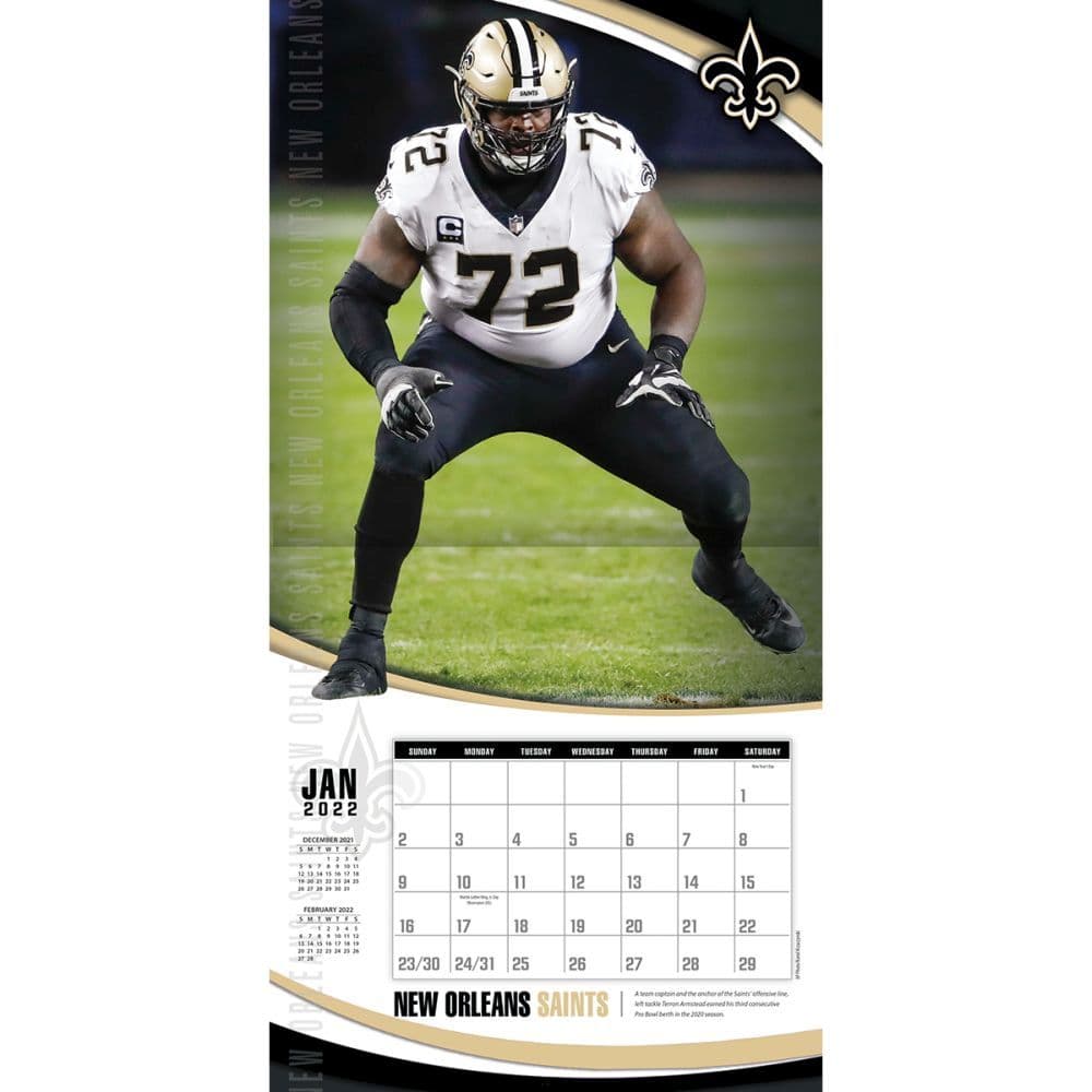 No Saints 2022 Schedule New Orleans Saints 2022 Wall Calendar - Calendars.com