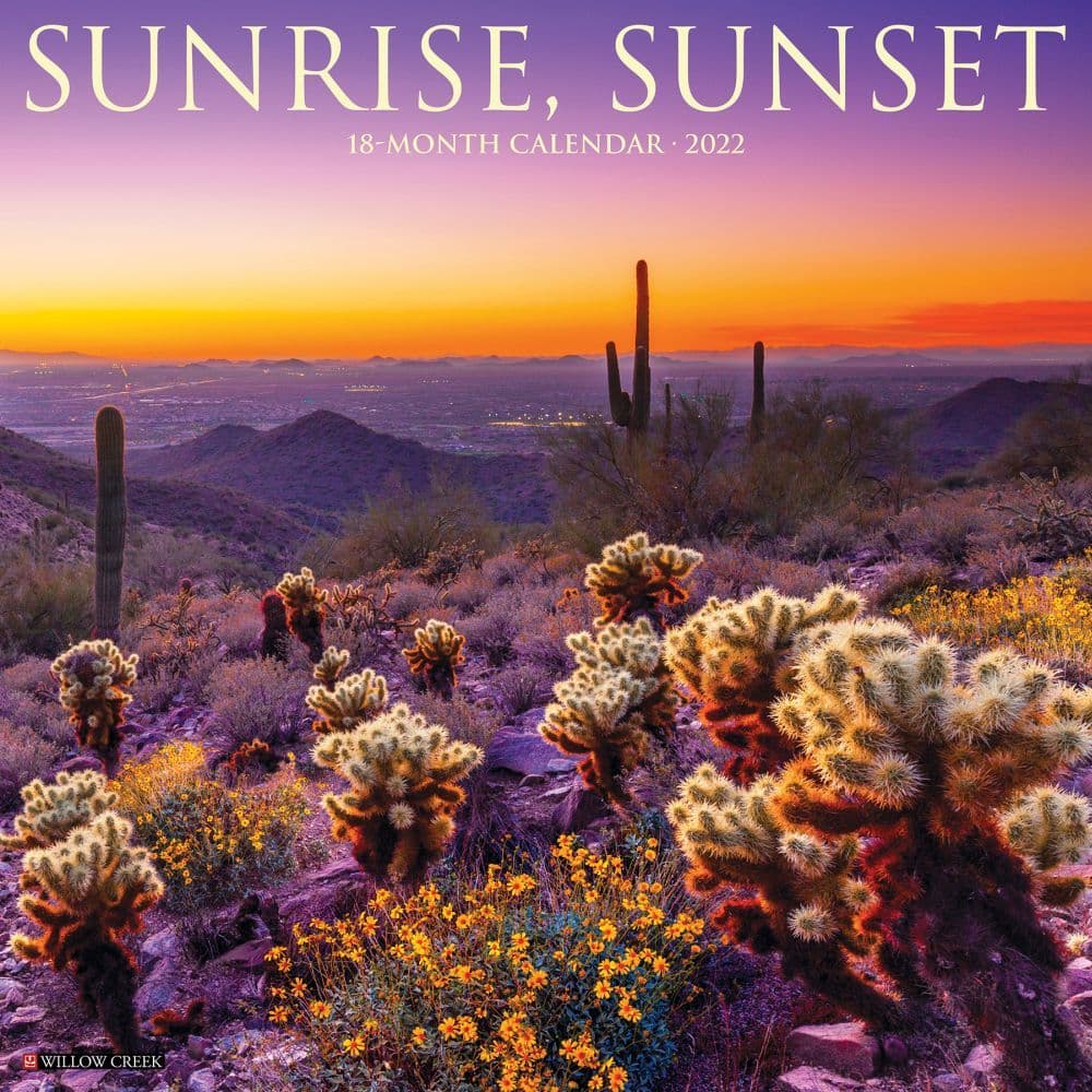 Sunrise Sunset 2022 Wall Calendar - Calendars.com