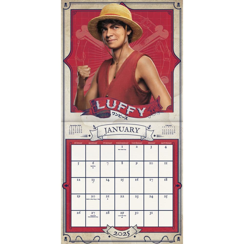 One Piece Live Action 2025 Wall Calendar First Alternate Image width=&quot;1000&quot; height=&quot;1000&quot;