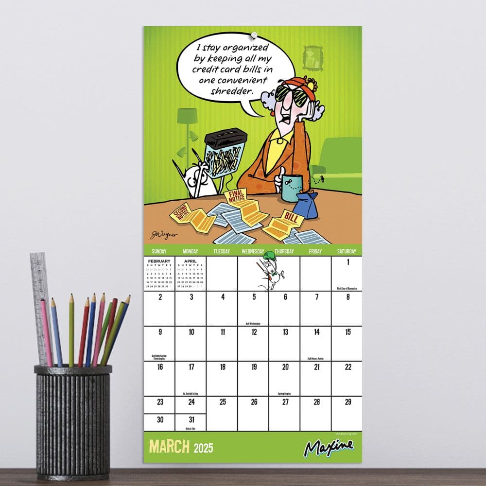 Maxine 2025 Mini Wall Calendar