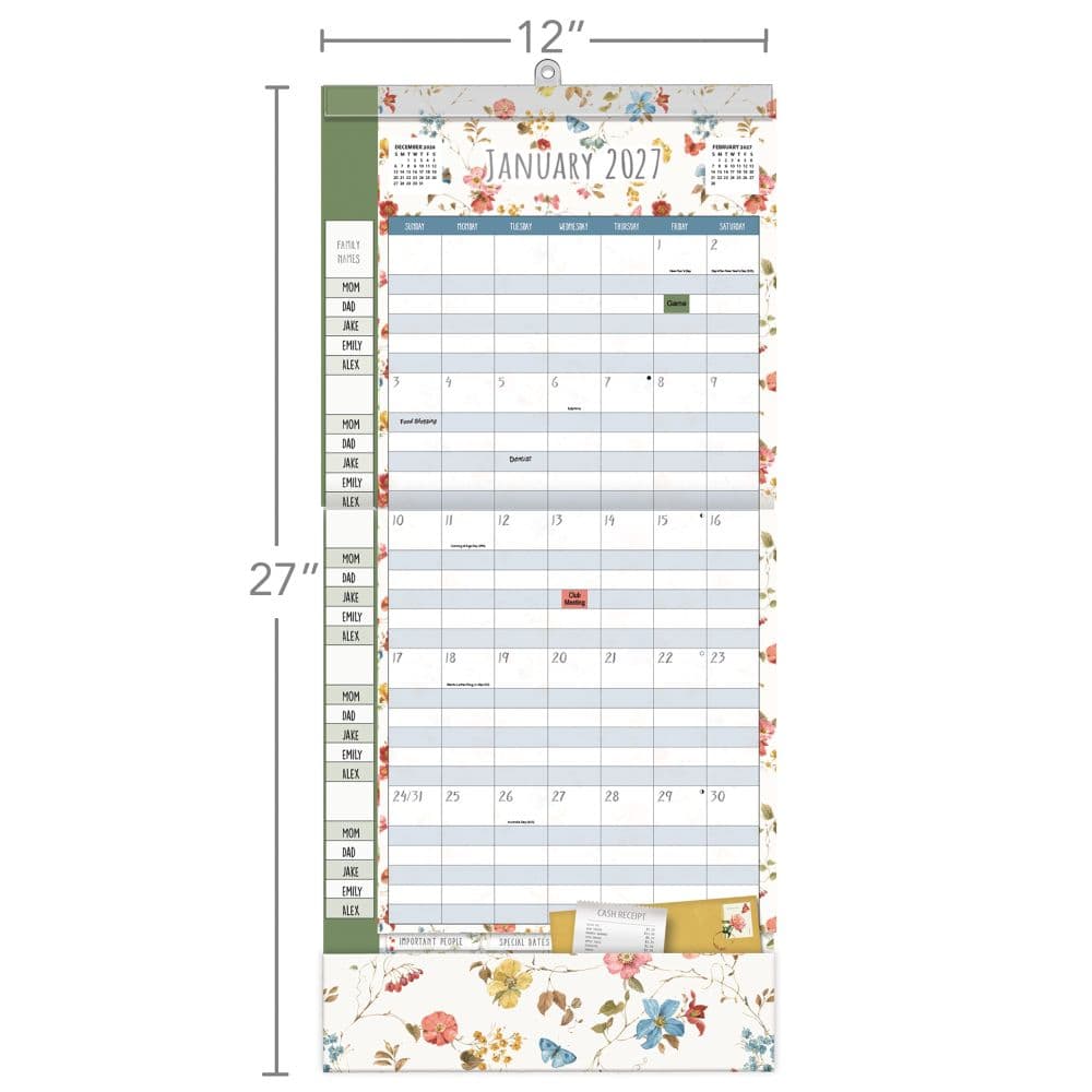 Watercolor Wonder 2027 Plan It Wall Calendar by Lisa Audit Third Alternate Image