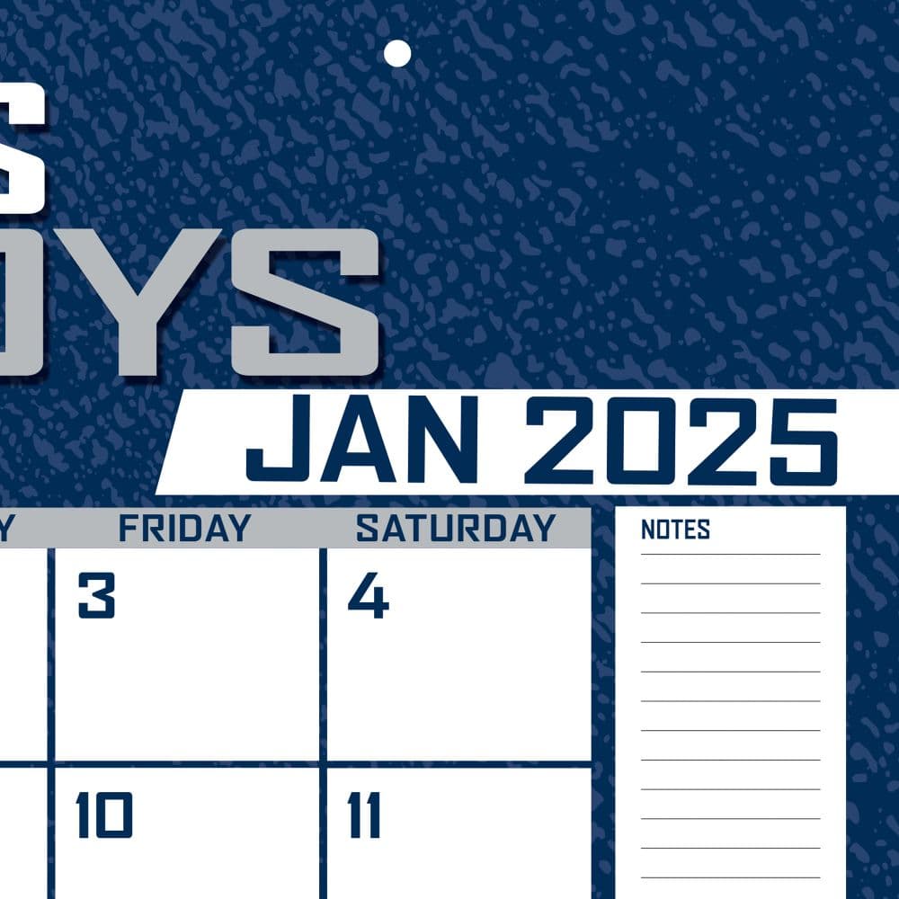 NFL Dallas Cowboys 2025 Desk Pad Third Alternate Image