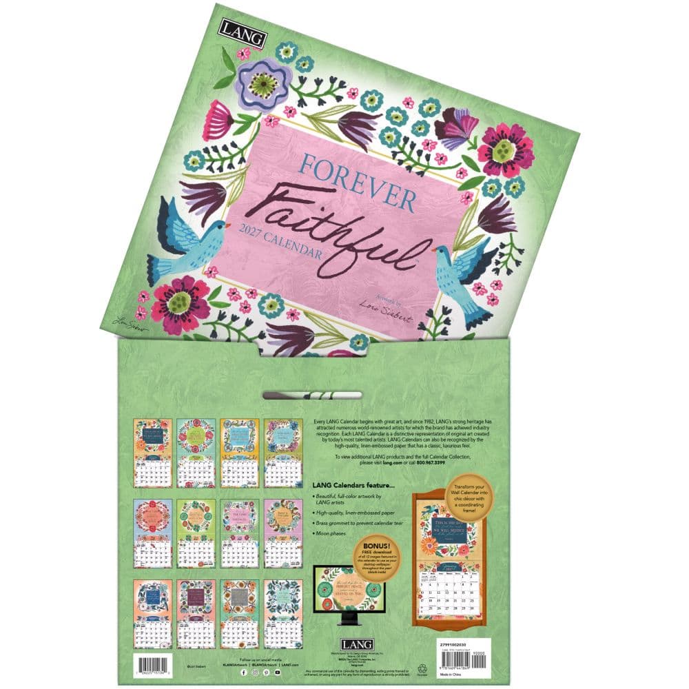 Forever Faithful 2027 Wall Calendar by Lori Siebert Fourth Alternate Image