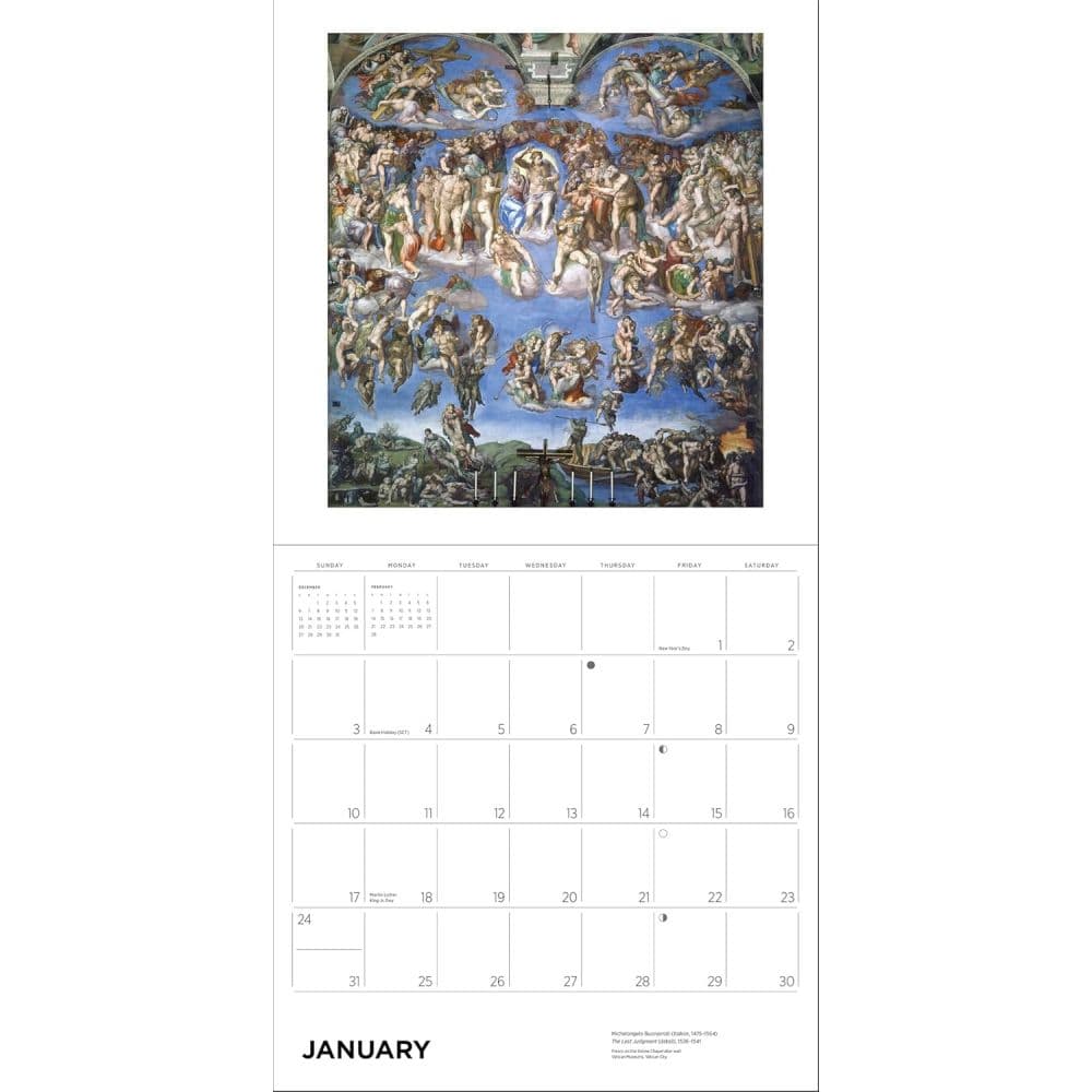 Michelangelo 2027 Wall Calendar Second Alternate Image