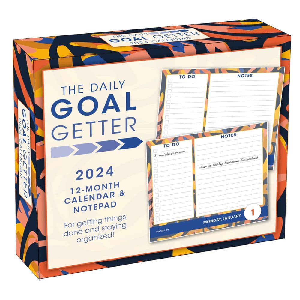 Daily Goal Getter 2024 Desk Calendar Main Product Image width=&quot;1000&quot; height=&quot;1000&quot;