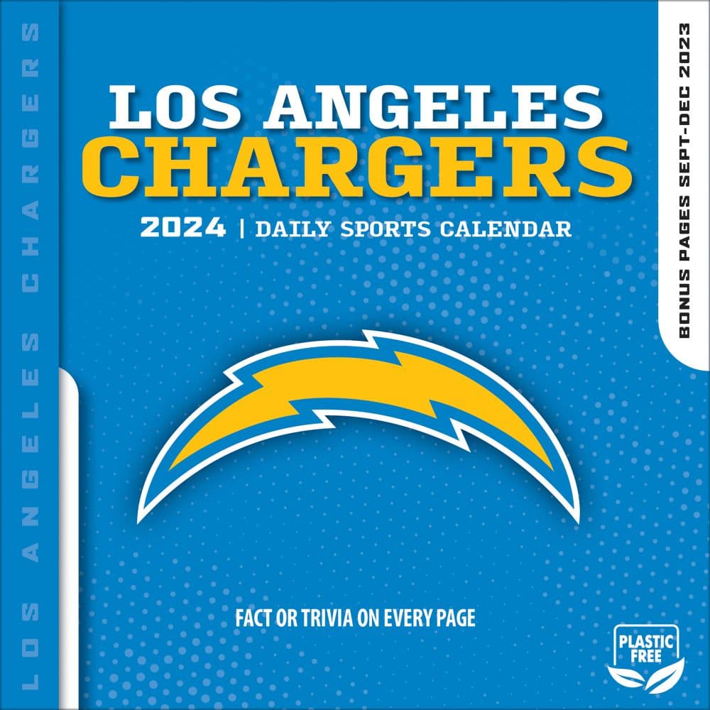 Los Angeles Chargers 2024 Desk Calendar